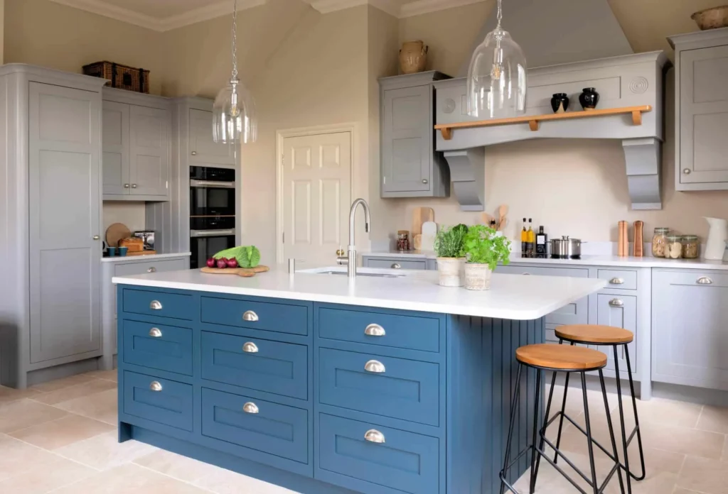 Custom kitchen island with seating installed in Tacoma, WA by Kitchen Remodeling Tacoma WA