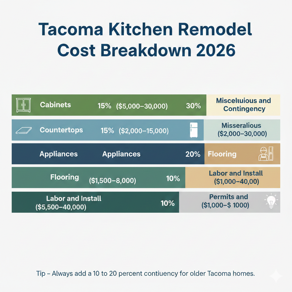 The 2025 Guide to Kitchen Remodeling Costs in Tacoma: Breakdown, Trends & Money-Saving Tips